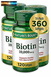 Biotin by Nature's Bounty, Vitamin Supplement, Supports Metabolism for Energy an