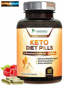 Keto Diet 1200mg Capsules Advanced Support - with Ketosis Use Fat for Energy & F