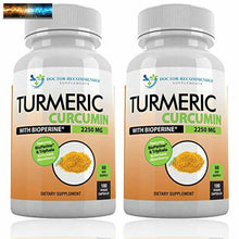 Load image into Gallery viewer, Turmeric Curcumin - 2250mg/d - Veggie Capsules - 95% Curcuminoids with Black Pep
