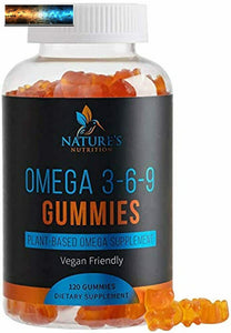 Omega 3 6 9 Gummies Extra Strength Essential Fatty Acid Supplement - Perilla Oil