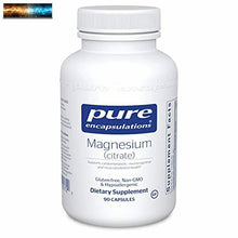 이미지를 갤러리 뷰어에 로드 , Pure Encapsulations Magnesium (Citrate) | Supplement for Constipation, Stress Re
