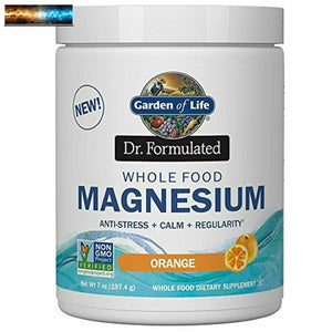 Garden of Life Dr. Formulated Whole Food Magnesium 419.5g Powder - Orange, Chela