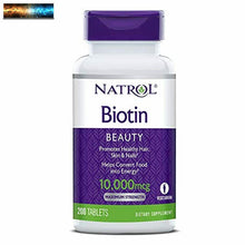 將圖片載入圖庫檢視器 Natrol Biotin Beauty Tablets, Promotes Healthy Hair, Skin and Nails, Helps Suppo
