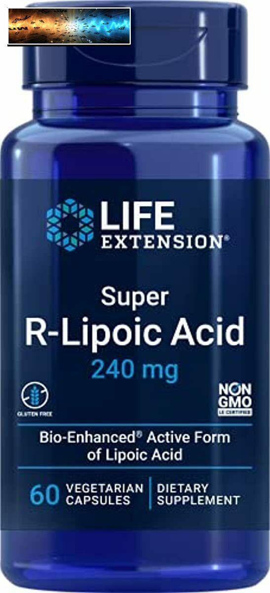 Life Extension Super R-Lipoic Acid, 240mg, 60-Count