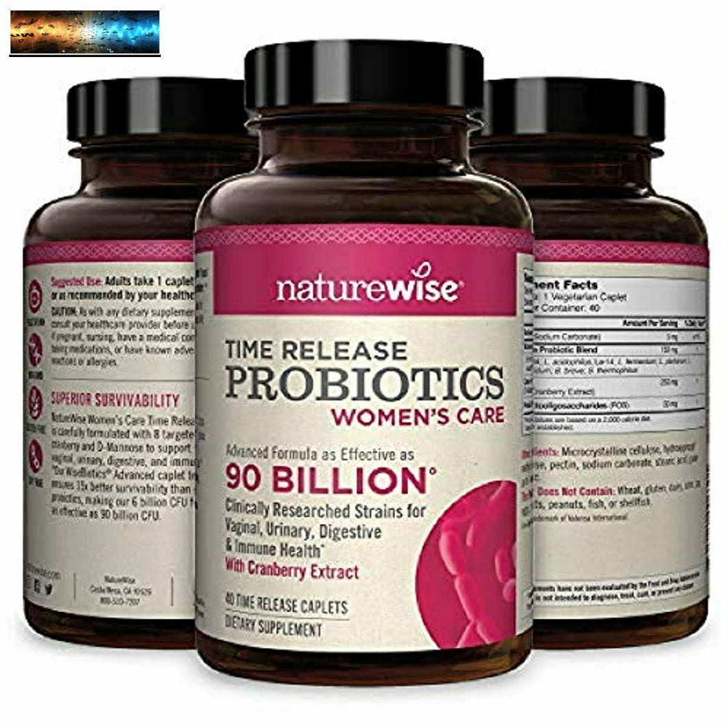 NatureWise Probiotics for Women | Time-Release Probiotic Supplement Comparable t