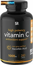 將圖片載入圖庫檢視器 Vitamin C 1000mg (240 Veggie-Capsules) | Non-GMO Project Verified Vitamin C Supp
