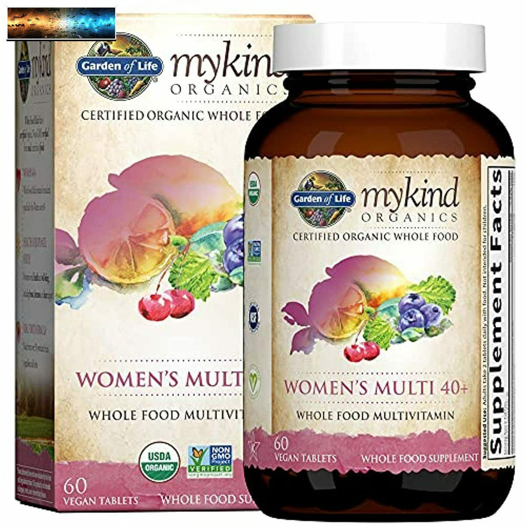 Garden of Life mykind Organics Vitamins for Women 40 Plus - 120 Tablets, Womens