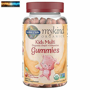 Garden of Life mykind Organics Kids Gummy Vitamins, Fruit, 120 Count