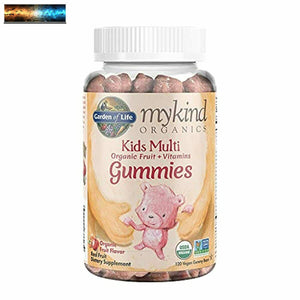 Garden of Life mykind Organics Kids Gummy Vitamins, Fruit, 120 Count