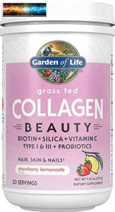 Garden of Life Grass Fed Collagen Super Beauty Powder - Blueberry Acai, 20 Servi