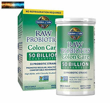 이미지를 갤러리 뷰어에 로드 , Garden of Life RAW Probiotics Colon Care Shelf Stable - 50 Billion CFU Guarantee
