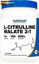 Carica l&#39;immagine nel visualizzatore di Gallery, Nutricost L-CITRULLINA Malate (2:1) Polvere (300 Grammi)
