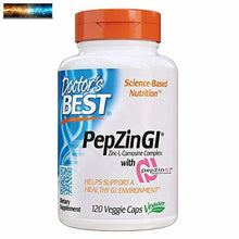 Load image into Gallery viewer, Doctor&#39;s Best Pepzin Gi, ZINCO-L-CARNOSINA Complesso, No-Ogm, Vegan, Gluten Free
