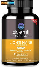 Carica l&#39;immagine nel visualizzatore di Gallery, Dr. Emil Nutrition Organique Lions Crinière Champignon Capsule Avec Absorption
