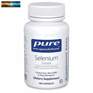 Pure Encapsulations - Selenium (Zitrat) - Hypoallergen Antioxidant Ergänzung