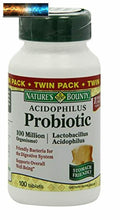 將圖片載入圖庫檢視器 Acidophilus Probiotic by Nature&#39;s Bounty, Dietary Supplement,  100  or 120 count
