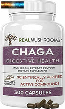 將圖片載入圖庫檢視器 Real Mushrooms Kapseln für Verdauung Gesundheit Und Immune Stütze (120ct) Vegan
