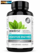 Load image into Gallery viewer, Zenwise Health Digestive Enzymes Plus Prebiotics &amp; Probiotics Supplement, 180 Se
