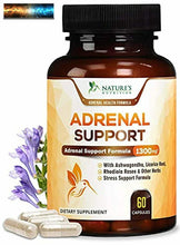 Load image into Gallery viewer, Adrenal Support and Stress Support 1300mg - Extra Strength Stress Support and Ad
