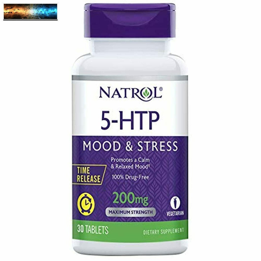Natrol 5-HTP Time Release tablets, Promotes a Calm Relaxed Mood, Helps Maintain