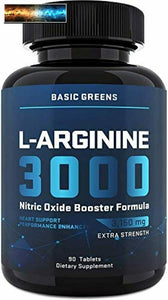 Maximum Strength L Arginine (3150mg) - Nitric Oxide Booster - L Arginine Supplem