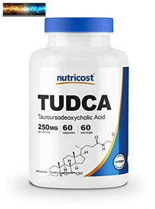 Nutricost Tudca 250mg, 60 Capsules (Tauroursodeoxycholic Acid) - Premium Quality