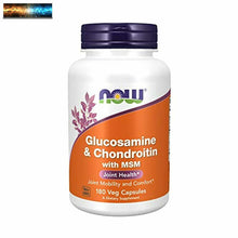 이미지를 갤러리 뷰어에 로드 , NOW Supplements, Glucosamine &amp; Chondroitin with MSM, Joint Health, Mobility and
