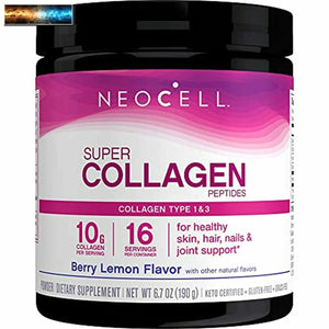 NeoCell Super Collagen Peptides Powder, 14 Ounces, Non-GMO, Grass Fed, Paleo Fri