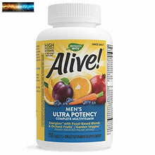 Carica l&#39;immagine nel visualizzatore di Gallery, Nature&#39;s Way Alive! Once Daily Men&#39;s Multivitamin, Ultra Potency, -Based Blends
