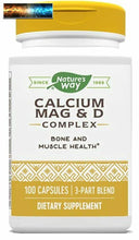 將圖片載入圖庫檢視器 Nature&#39;s Way Calcium, Magnesium and Vitamin D, 250 Capsules
