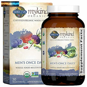 Garden of Life Multivitamin for Men - mykind Organic Men's Once Daily Whole Vit