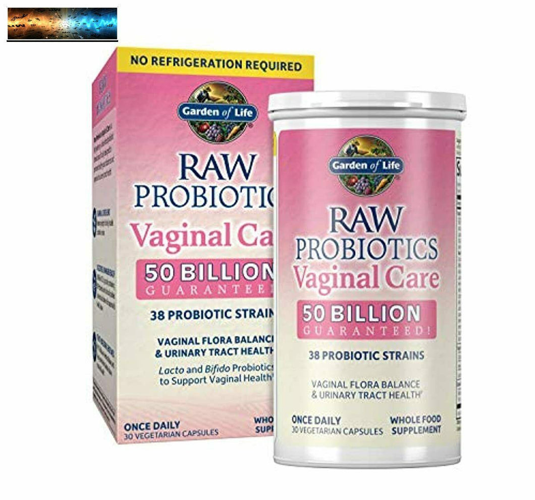 Garden of Life RAW Probiotics Vaginal Care Shelf Stable - 50 Billion CFU Guarant