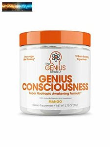 Genius Consciousness - Super Nootropic Brain Booster Supplement - Enhance Focus,
