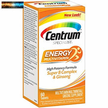 Load image into Gallery viewer, Centrum Specialist Energy Adult (60 Count) Multivitamin / Multimineral Supplemen
