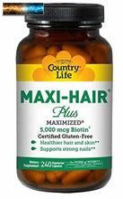 Load image into Gallery viewer, Country Life Maxi-Hair Plus 240 Veg Caps
