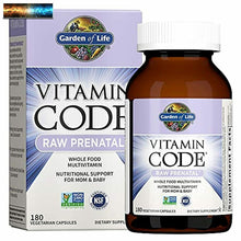 Load image into Gallery viewer, Garden of Life Vitamina Codice Crudo Prenatale Multivitaminico, Tutto
