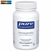 Cargar imagen en el visor de la galería, Pure Encapsulations Ashwagandha Ergänzung Für Schilddrüse Stütze, Gelenk, Adapto
