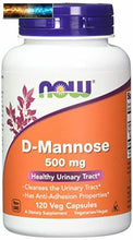 Cargar imagen en el visor de la galería, Now Foods D-Mannose 500 MG, 240 Veg Kapseln
