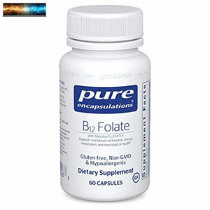 Pure Encapsulations B12 Folato Energia Supplemento A Supporto Emotività Wellness