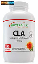 將圖片載入圖庫檢視器 NutraBulk Cla (Acido Linoleico Coniugato) 1000mg Morbido Gel - Fatto Con Avocado
