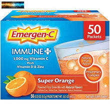 將圖片載入圖庫檢視器 Emergen-C Inmune + 1000mg Vitamina C Polvo, Con D, Cinc, Antioxidantes Un
