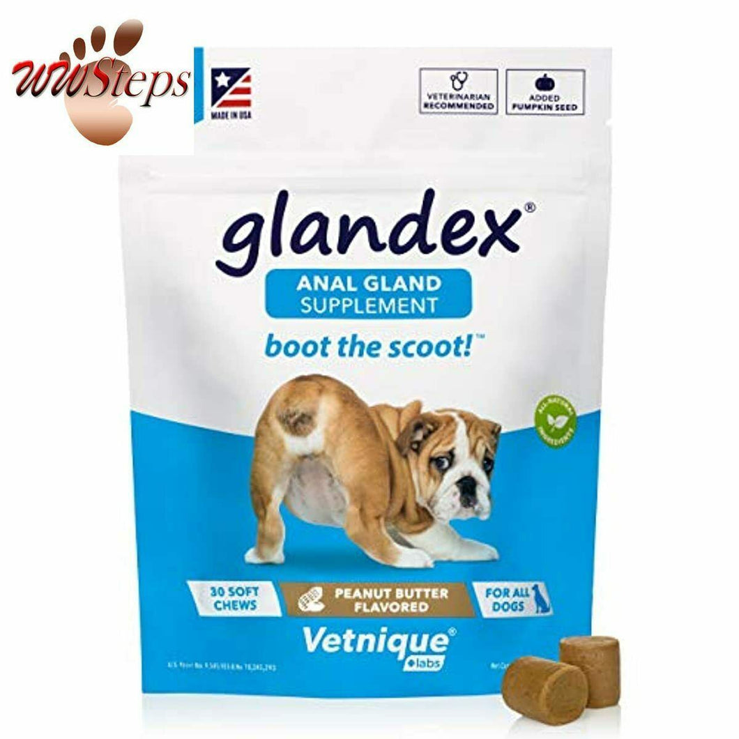 Glandex Anal Gland Soft Chew Treats with Pumpkin for Dogs 30ct Chews with Digest