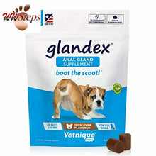 이미지를 갤러리 뷰어에 로드 , Glandex Anal Gland Soft Chew Treats with Pumpkin for Dogs 30ct Chews with Digest
