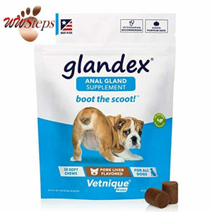 Glandex Anal Gland Soft Chew Treats with Pumpkin for Dogs 30ct Chews with Digest