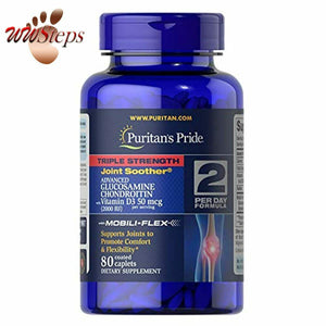 Puritan's Pride Triple Strength Glucosamine Chondroitin with Vitamin D3-160 Capl