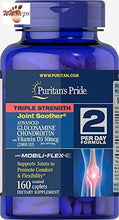 Load image into Gallery viewer, Puritan&#39;s Pride Triple Strength Glucosamine Chondroitin with Vitamin D3-160 Capl
