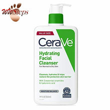 이미지를 갤러리 뷰어에 로드 , CeraVe Hydrating Facial Cleanser | Moisturizing Non-Foaming Face Wash with Hyalu
