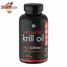 將圖片載入圖庫檢視器 Antarctic Krill Oil 1000mg (Double Strength) with Omega-3s EPA &amp; DHA + Astaxanth
