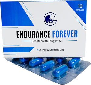Endurance Forever, Commanding Energy and Vigorous Strength, All-Natural Fasting Acting Supplement (10 Capsules)