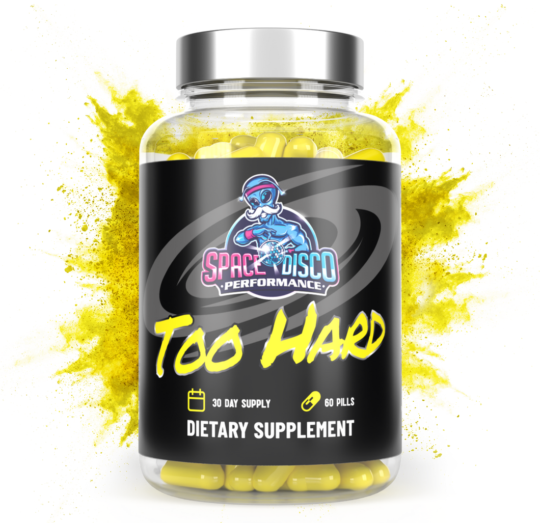 Space Disco TOO HARD Reformulated Male Enhancement Supplement 60 Pills